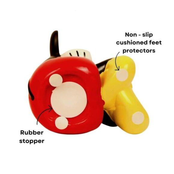 🍒 DISNEY Mickey Mouse Ceramic Coin Bank – Classic Outfit, NWT - Picture 10 of 12